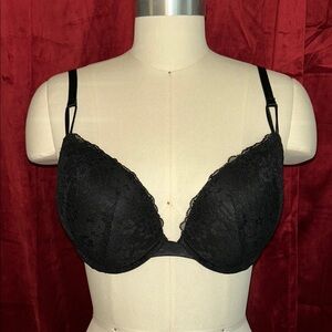 Victoria's Secret Black Lace Push-Up Bra 36D